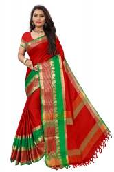 Fancy Designer Cotton Silk Saree