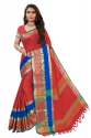 Fancy Designer Cotton Silk Saree thumb 2
