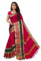 Fancy Designer Cotton Silk Saree thumb 3