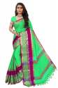 Fancy Designer Cotton Silk Saree thumb 9
