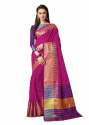 Fancy Jacquard Cotton Silk Saree