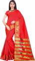 Fancy Jacquard Cotton Silk Saree thumb 2