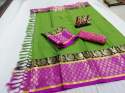 Fancy Poly Silk  Saree thumb 2