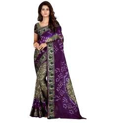 Fashion Printed Bandhni Silk Saree