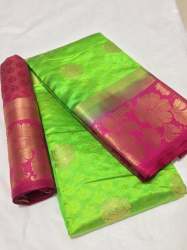 Flower Butta Kanjivaram Saree With Jacquard Work