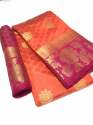 Flower Butta Kanjivaram Saree With Jacquard Work thumb 4