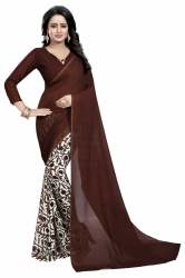 Designed Fancy Georgette  Sarees