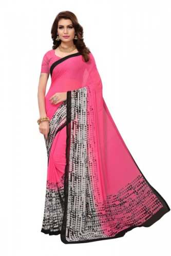 georgette fabric saree