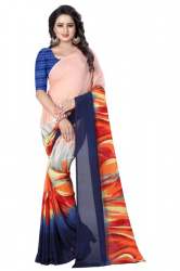 georgette printed saree for womens