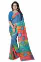 georgette printed saree for womens thumb 1