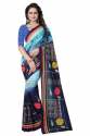 georgette printed saree for womens thumb 4