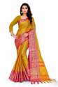 Heavy cotton silk saree thumb 5