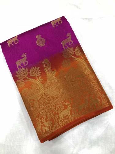 hiran kanjivaram style saree