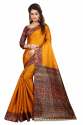  Khadi Silk Kalamkari Sarees thumb 4