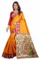 Printed Khadi Kalamkari  Sarees thumb 5