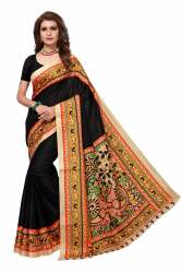 Silk Khadi Printed Kalamkari  Sarees