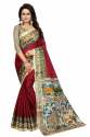 Silk Kalamkari  Sarees thumb 5