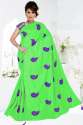 Ladie's Heavy Embroidery Work Sana Silk Saree thumb 2