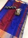 Ladies cotton silk saree thumb 1