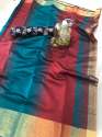 Ladies cotton silk saree thumb 4