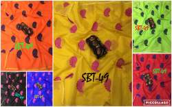 Ladies Heavy Embroidery Work Cotton Saree