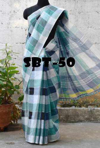Ladies Printed  Uppada Checks Saree