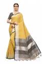 Linen Blend saree With Jhalar