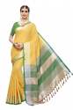 Linen Blend saree With Jhalar thumb 3