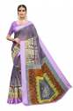 Linen With Satin Patta sarees thumb 3