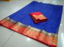 mango border kanjeevaram style saree thumb 1