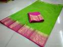 mango border kanjeevaram style saree thumb 2