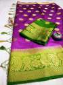 Multi peacock design kanjivaram saree thumb 2
