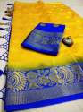 Multi peacock design kanjivaram saree thumb 3