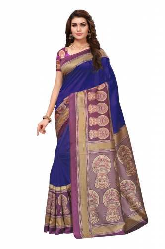 Printed Mysore Silk  Sarees