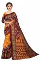 Navratri Special Bandhej Art Silk Saree thumb 7