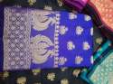 New  peacock cotton silk saree thumb 5