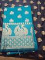 New  peacock cotton silk saree thumb 6