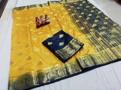 PECOCK MANGO BUTTA KANJEEVARAM STYLE SAREES