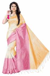 Plain Cotton Silk Saree