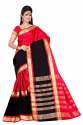 Plain Cotton Silk Saree with Lining