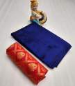 Plain Zoya Saree With Jacquard Blouse thumb 4