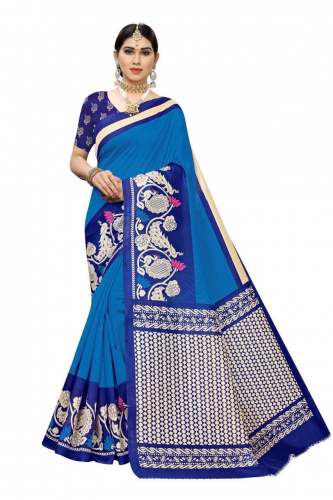 Printed Art Silk Saree