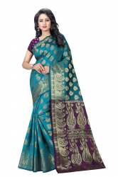 Printed Banarasi Silk Saree