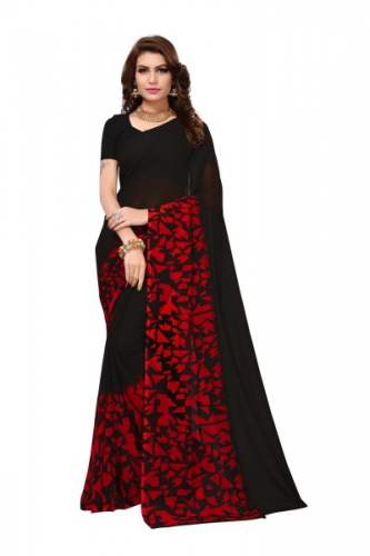 printed georgette saree.,.,