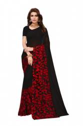 printed georgette saree.,.,