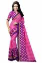 printed georgette saree. thumb 1