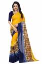 printed georgette saree. thumb 2