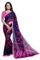 printed georgette saree with lace border thumb 11