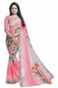 printed georgette saree with lace border thumb 7