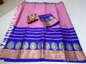 Pure Soft Poly Silk Jacquard Saree With Jhalar thumb 2